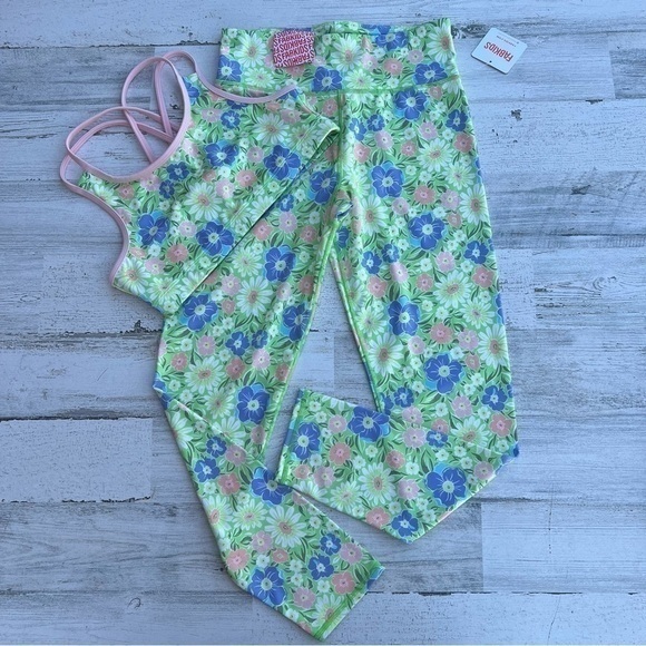 Lot of 4 FAB KIDS Dress Shirt Activewear Girls Sz 14/16 NWT Spring Floral Denim - Picture 5 of 6